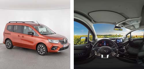 Design e conceção do Renault Kangoo comprometem visibilidade.